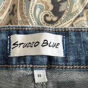Studio Blue Casey Relaxed Skinny Jean - Light Blue.  Size 12.